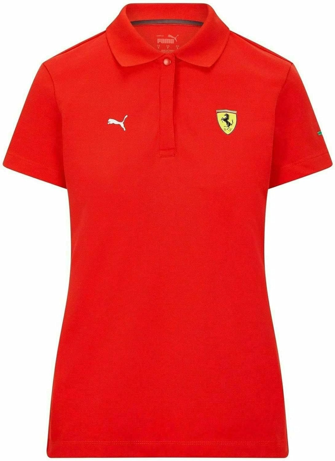 Ferrari Scuderia F1 Women's Puma Small Logo Polo Shirt Red