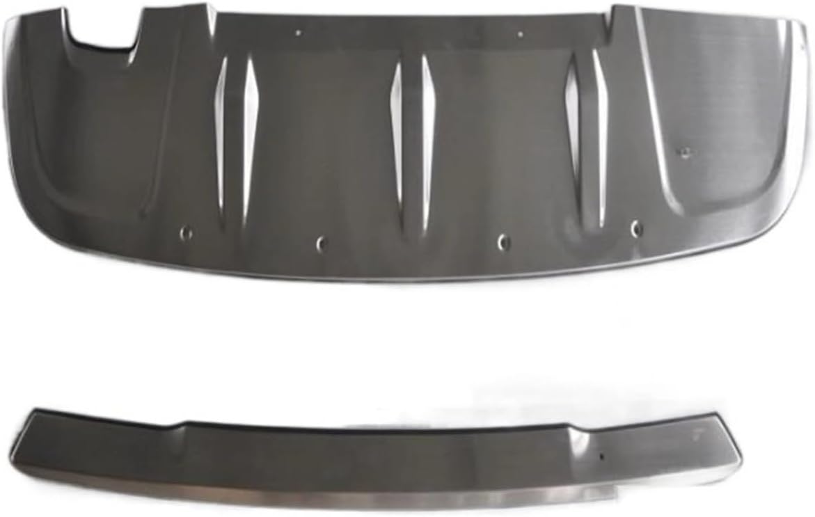 Compatible for Jeep Compass 2017 2018 2019 2020 Stainless Steel Front and Rear Bumper Crash Shield Car Accessories Car Covers(Front and Rear bumpe)