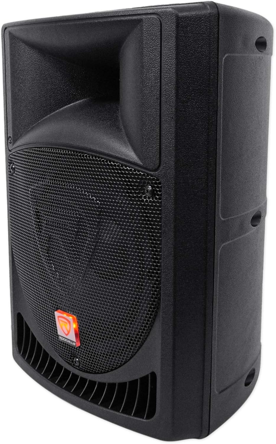 Rockville RPG8 Bundle: (2) 8-in 400-Watt Powered Active 2-Way DJ PA Speakers, RBG12S 1400-Watt 12-in Active Subwoofer, 2 Adjustable Tripod Stands, 2 XLR Cables, Complete Pro Audio System, 5-Items