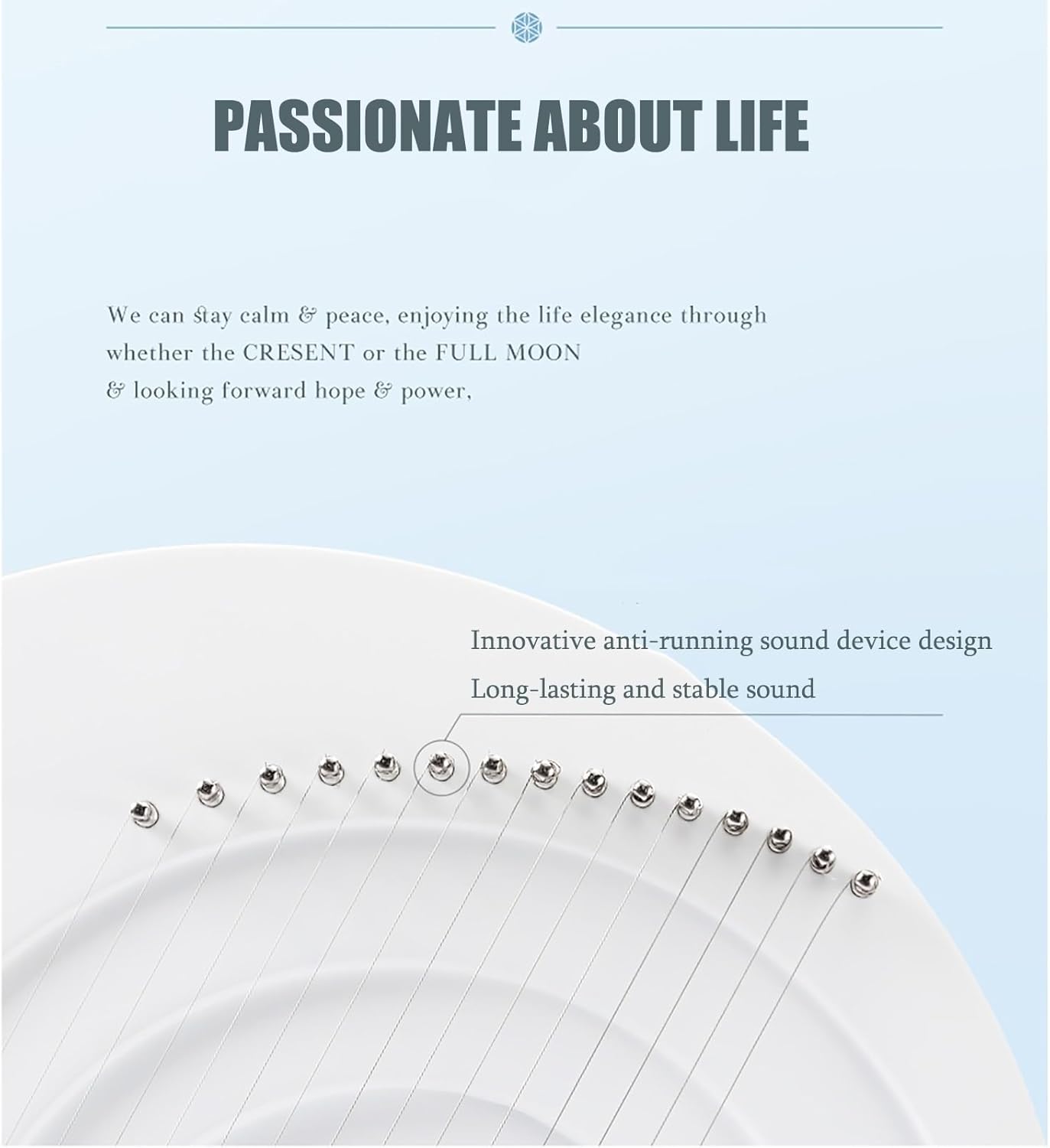 Portable Lyre Harp with Stand, 8/11/15 Strings Wooden Stringed instruments, Lye Harp for Beginners Music Lovers Adult Children(Black 15 strings)