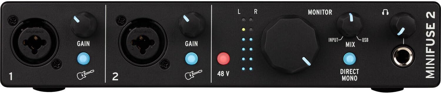 Arturia MiniLab 3 Compact MIDI Keyboard and Pad Controller with Arturia MiniFuse 2 Black USB-C Audio Interface