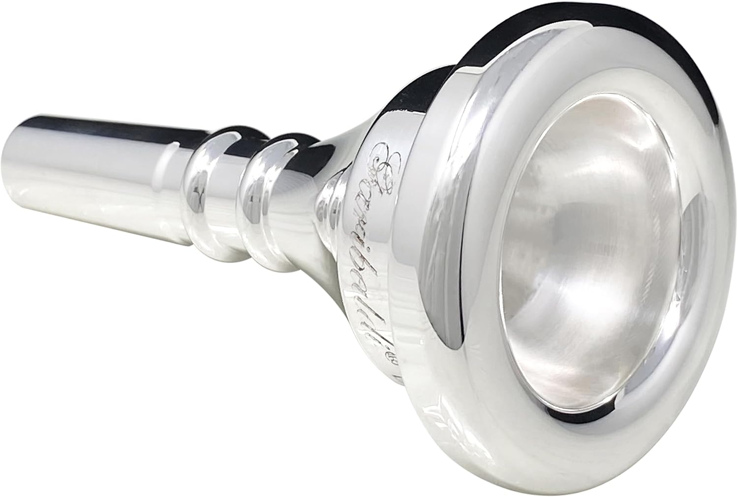 GARIBALDI Silver Single-Cup Finish Size 606W Sousaphone Mouthpiece (GAR-606W)