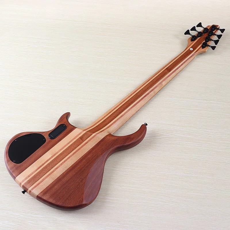 7-String Active Electric Bass Guitar, 43-Inch Full Size, Neck-Through,Canada Maple Neck & Fretboard, 24-Fret