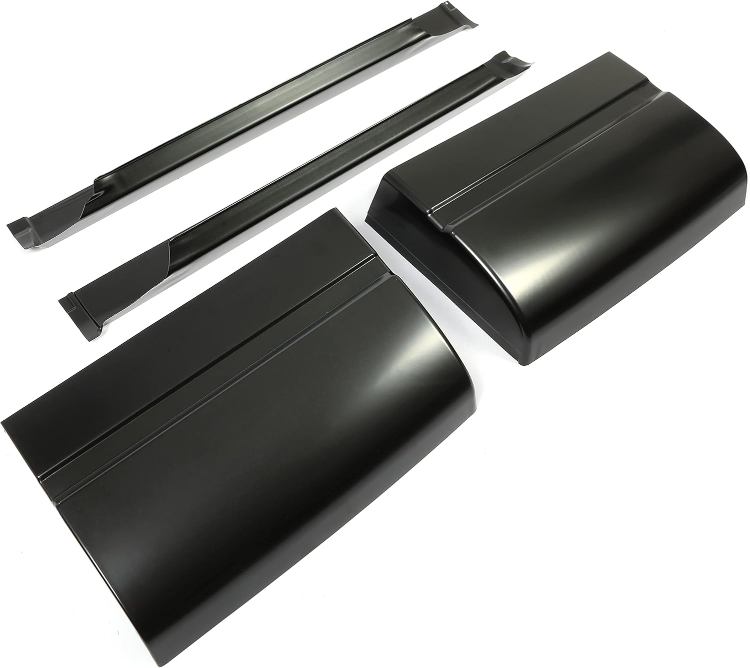 Outer Rocker Panel&Cab Corners Pair Kit Compatible with 1988-1998 Chevy Chevrolet/GMC C/K 1500 2 Door Extended Cab Electrophoresis Steel Set of 4 (Deliver in two packages)