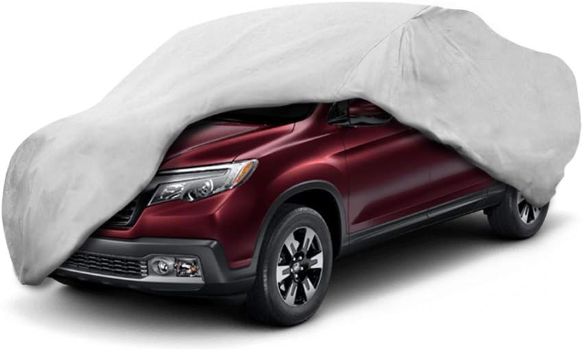 Motor Trend Custom Fit Truck Cover for Honda Ridgeline 2005-2018, Heavy Duty Car Cover Waterproof All Weather, Indoor Outdoor Heavy Duty Car Cover for Automobiles UV Rain Snow Dust, Winter Storage
