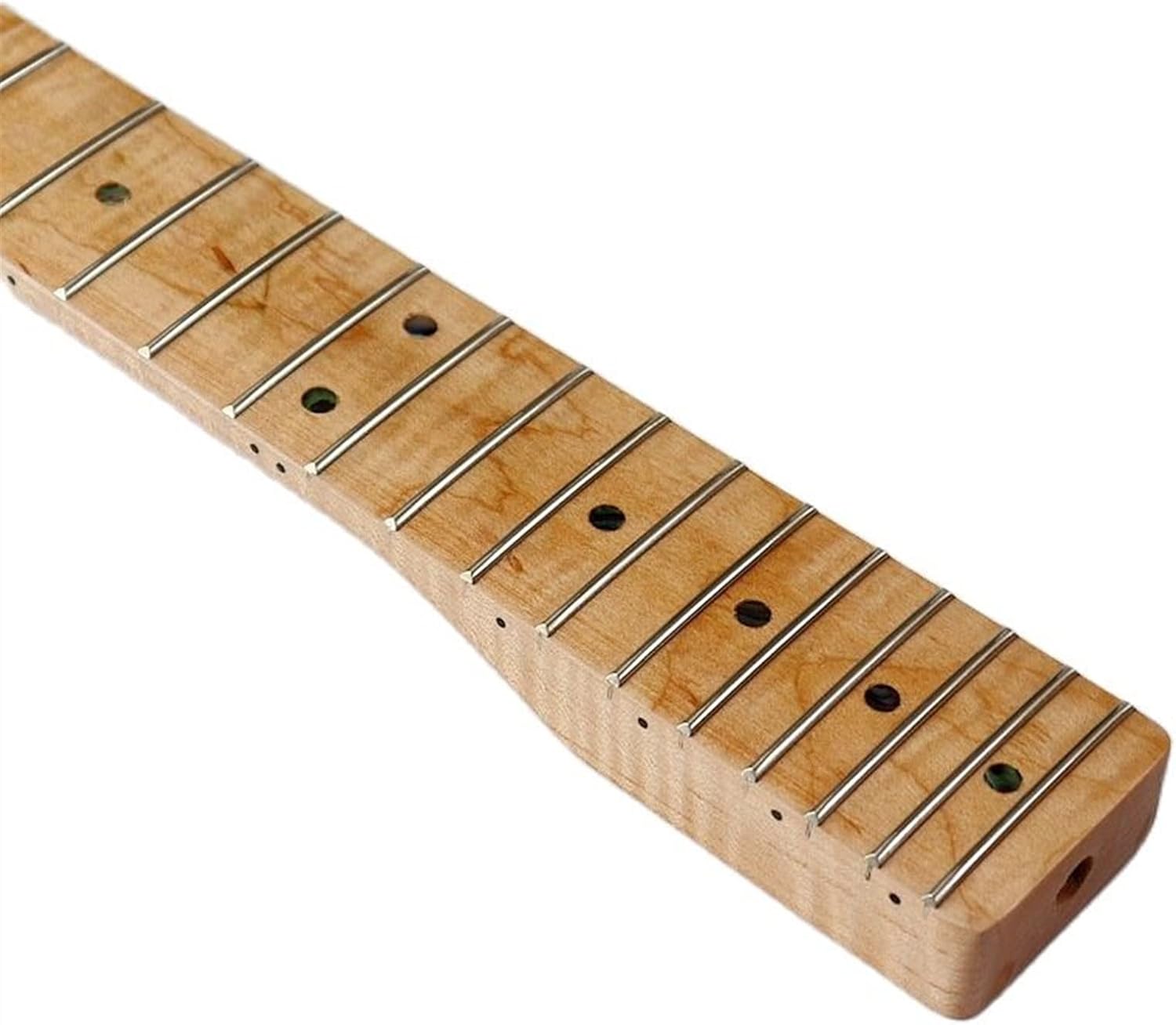 Electric Guitar Neck & Arm & Bow 6 Strings 1 Piece Wood Combine Glossy Natural Color 21F Guitar ​Neck Replacement