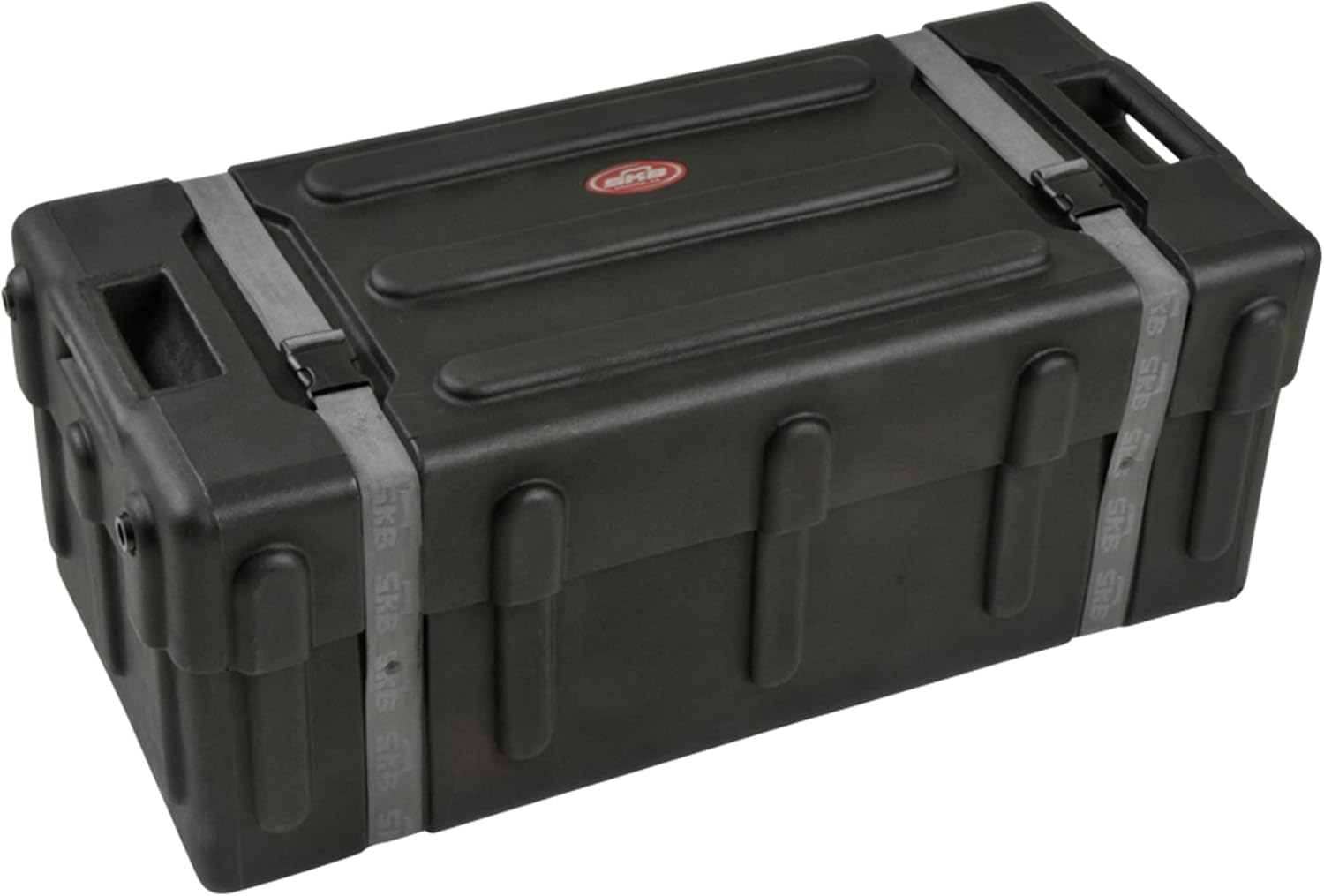 SKB 1SKB-DH3315W Durable Plastic Mid Sized Drum Hardware Case with Convenient Pull Out Handle, Heavy Duty Nylon Web Strap, and Built In Roller Wheels
