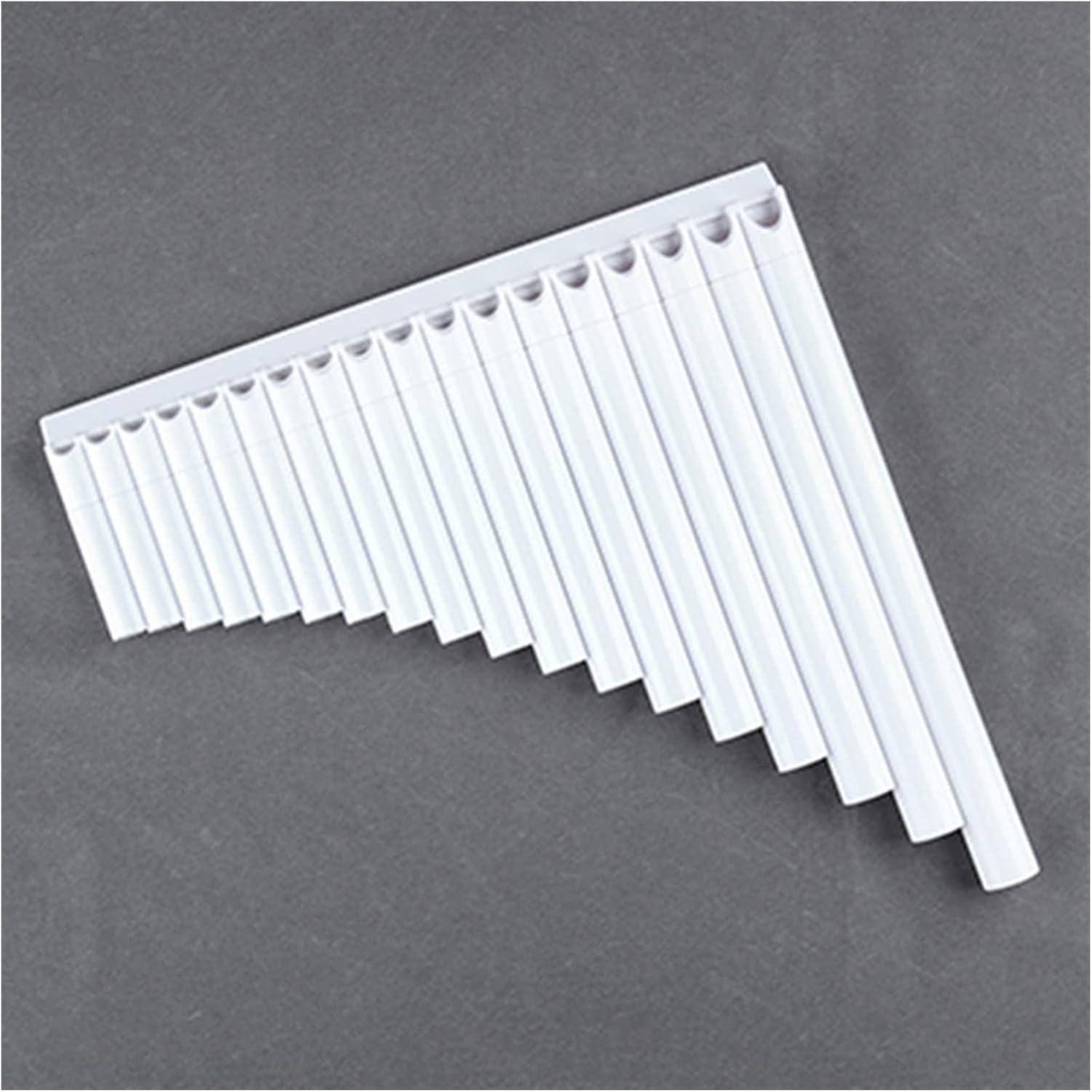 18 Pipes C Key Pan Flute Pan Pipes Woodwind Instrument Bamboo Pan Flute (Color : White)