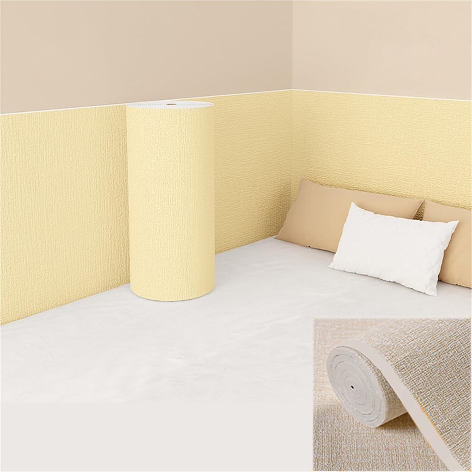 Water Proof Wall Car Door Protective Pads, Nitrile Butadiene Rubber Foam Car Door Cushioning Pads, Garage DIY Cuttable Anti-Collision Protection Strips(C,L W 6.6ft x 32in)