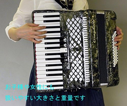 Tombo GT-60B Accordion Solo Dragonfly Cosmo Gray Pearl