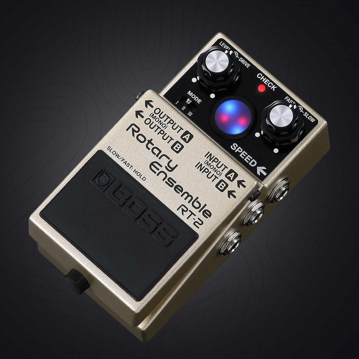 Boss RT-2 Rotary Ensemble Guitar Effects Bundle with Instrument Cable, Patch Cable, Picks, and Austin Bazaar Polishing Cloth