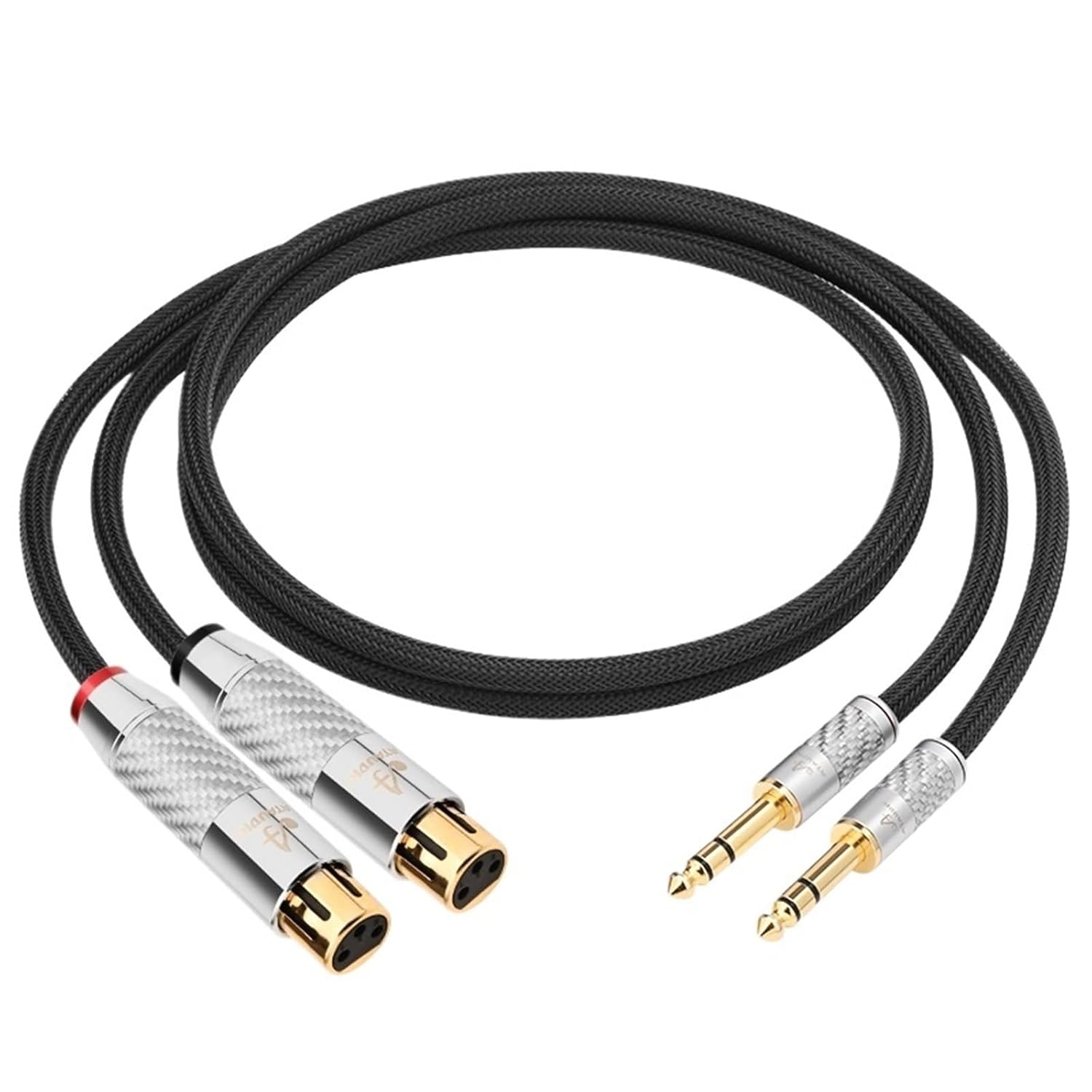 Hi-end OCC 6.5mm to XLR Male Female Audio Cable for Speaker Mixer Amplifier 6.5mm Male Plug Microphone Audio Cable(6.5 to XLR Female,3m)