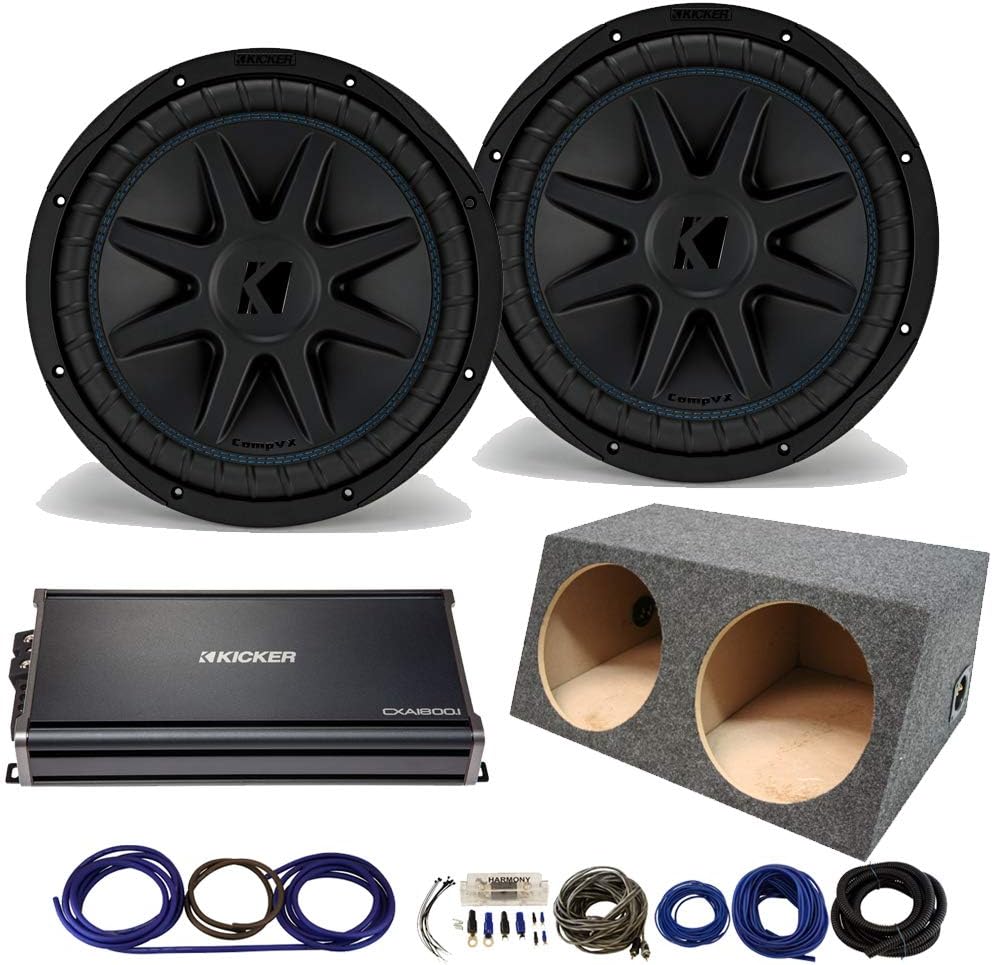 KICKER 44CVX122 Car Audio CompVX Dual 2-Ohm 12