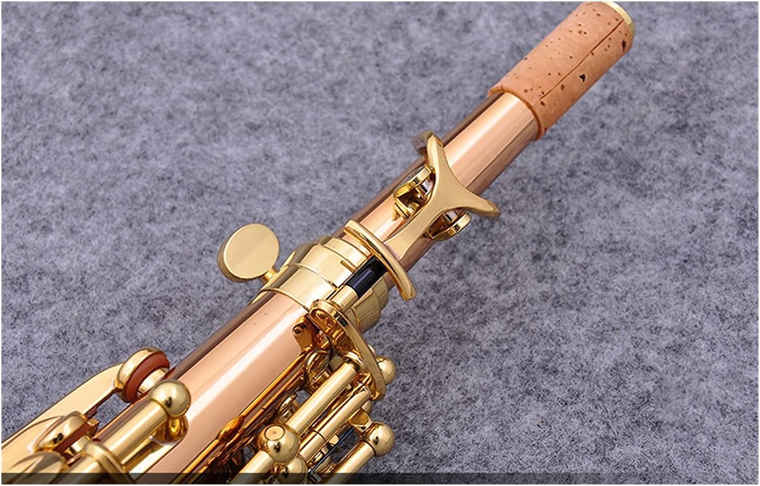 Sax Beginners Kit Professional Soprano Saxophone Bb Tuning Instrument with Outer Box Reed Wind Instrument