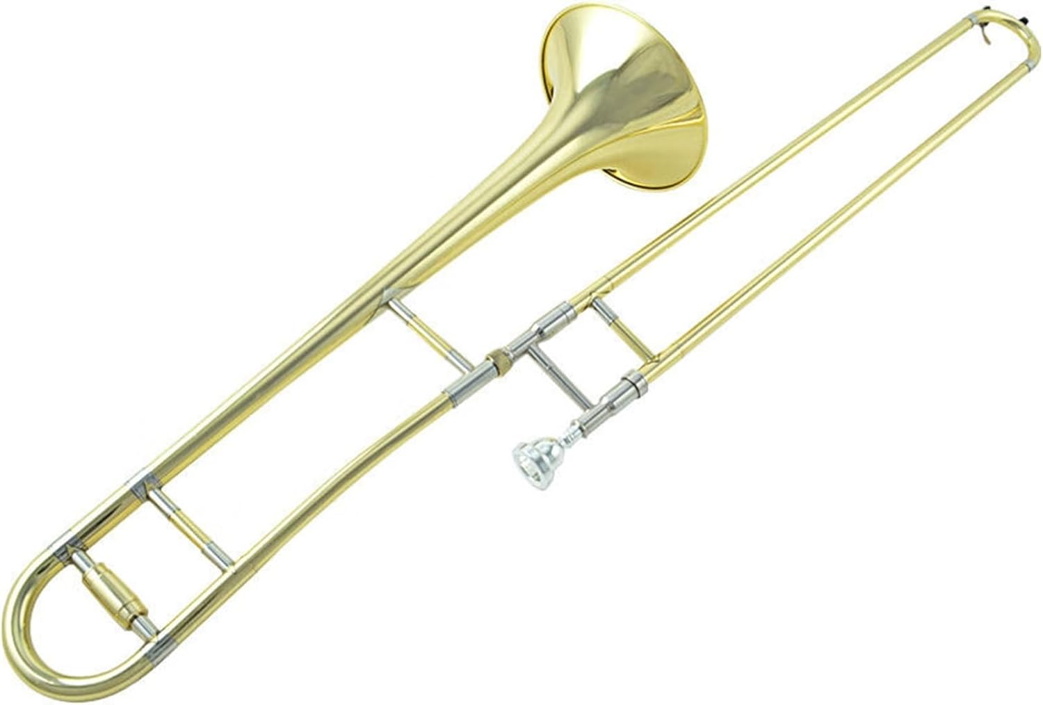 Adult Trombone Instrument Professional Beginner Playing Alto Trombone B Flat Lacquer Gold Brass Instrument