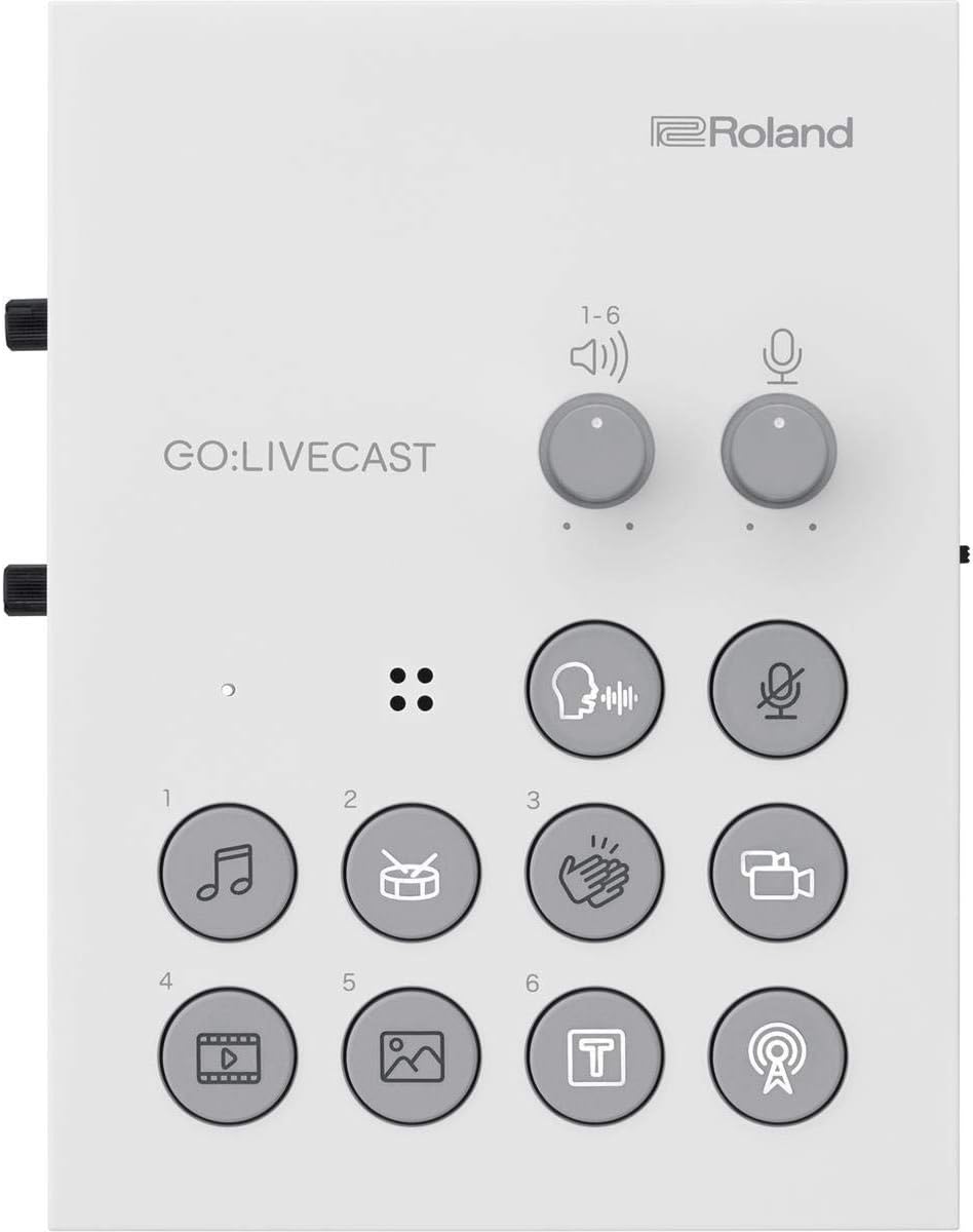 Roland GO:LIVECAST – Streaming Studio for iOS and select Android Devices – White