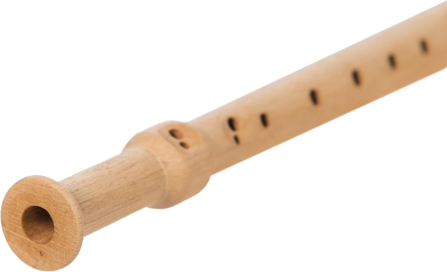 Whistle BCG-02 Student Soprano Recorder Hornbeam German System iVolga Wooden Block Flute Great Sound Hand Carved Folk Wind Music Instrument Woodwind Handmade Light Brown