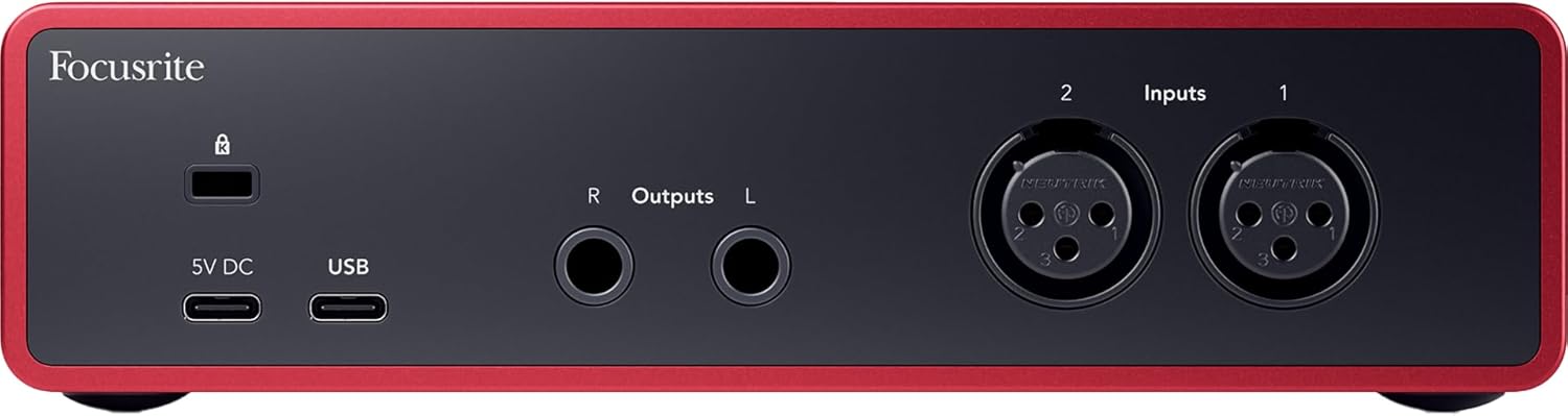 Scarlett 2i2 4th Gen USB Audio Interface w/Buhne XLR10 10 Ft Mic Cable