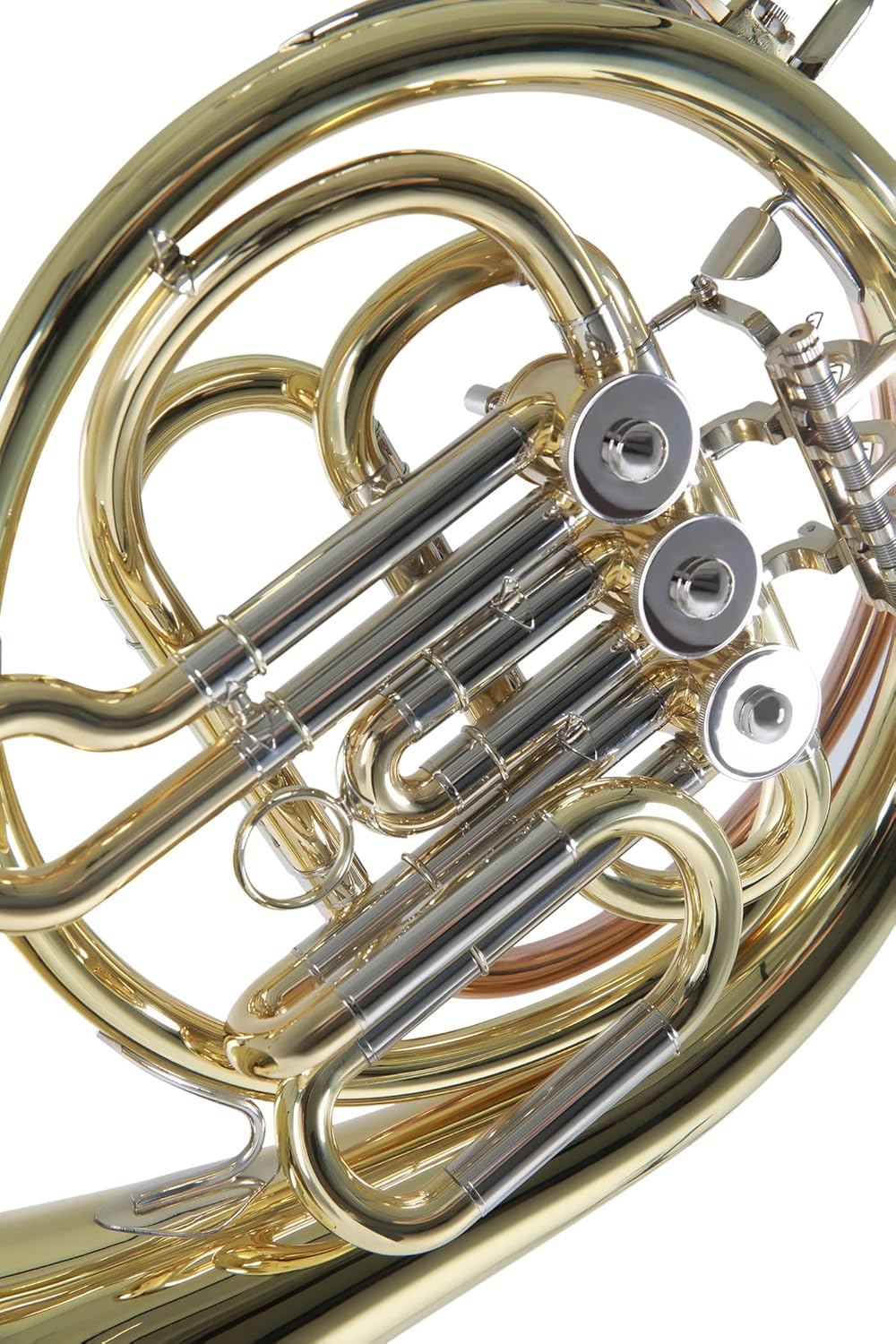 children Bb French Horn MOD.HR212B lacquered finish with Light weight form shaped case, Yellow,Gold,Silver (RB701401)