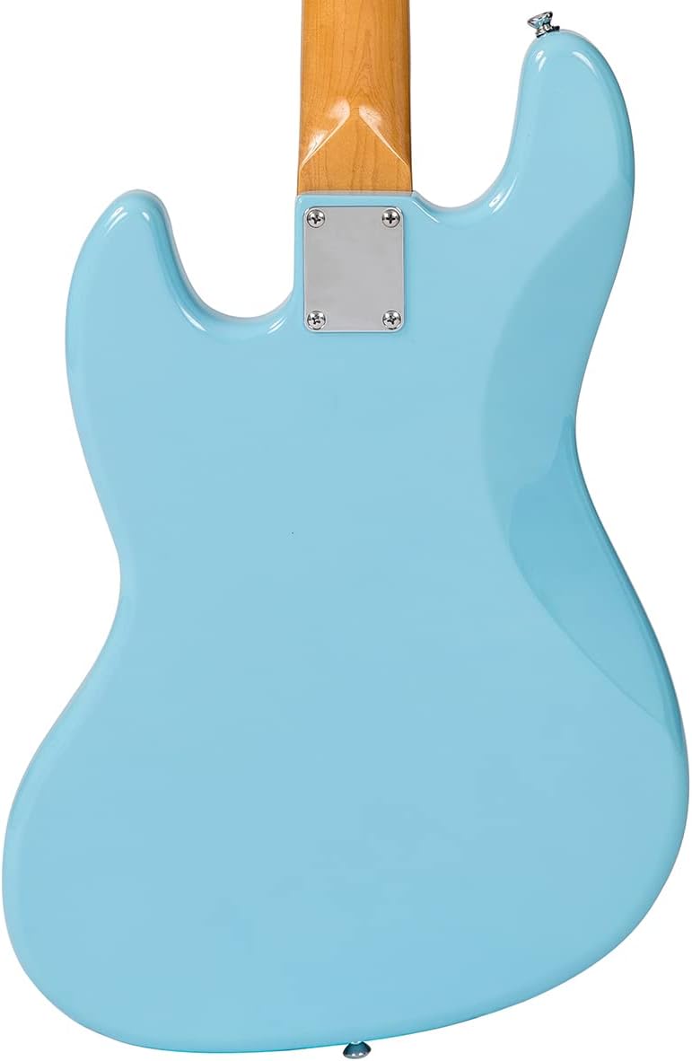 VINTAGE Electric Bass, Blue (VJ74LB)