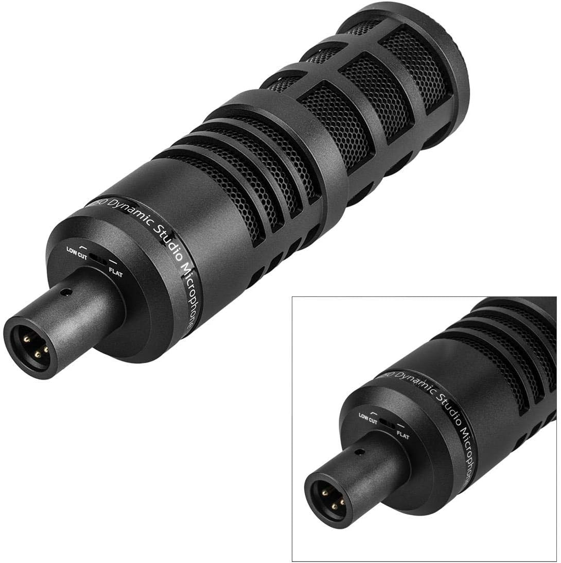 H&A AC50 Cardioid Dynamic Studio Broadcast Microphone for Broadcasting, Podcasting, Recording and Live Streaming