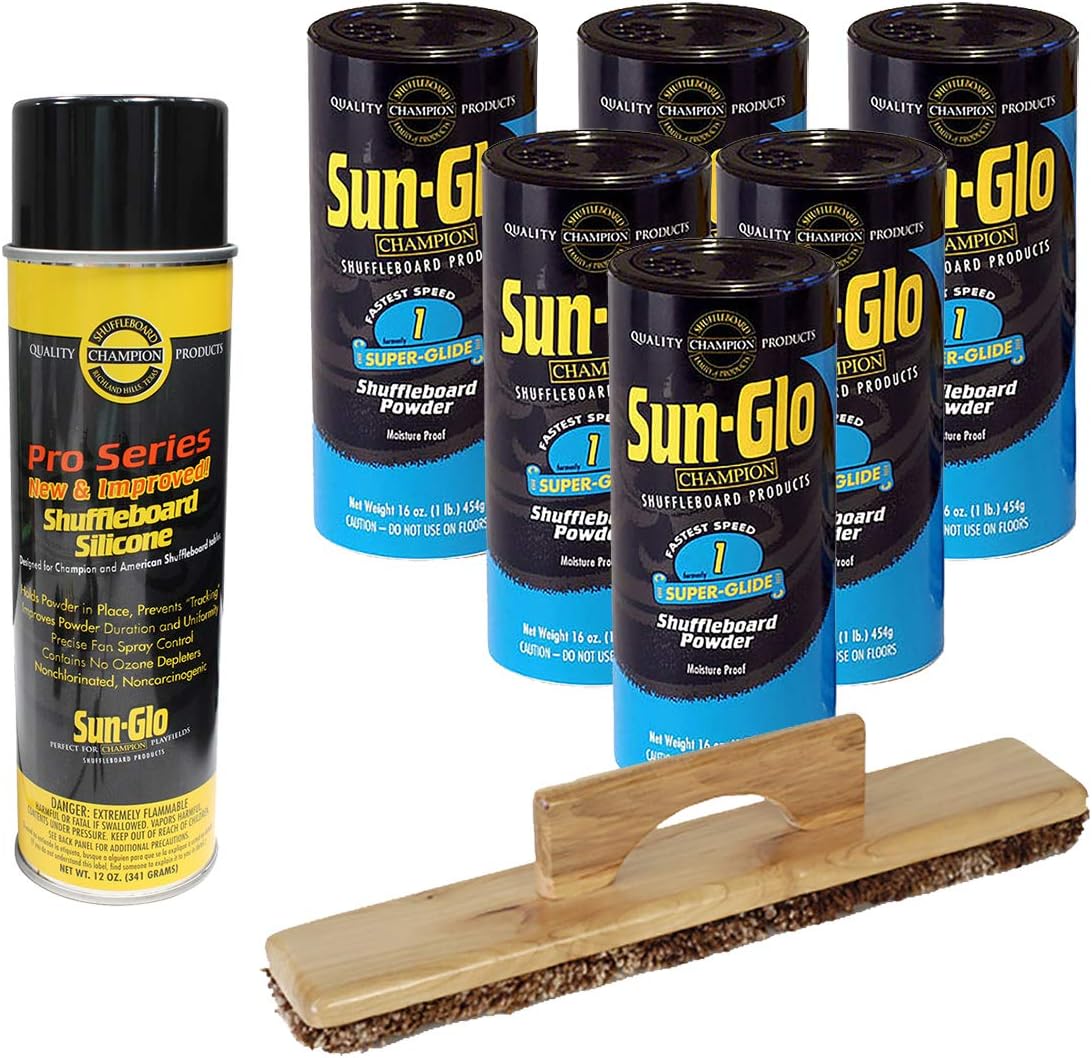 Sun-Glo 6 Cans #1 Super-Glide Wax, Sweep, Silicone Spray