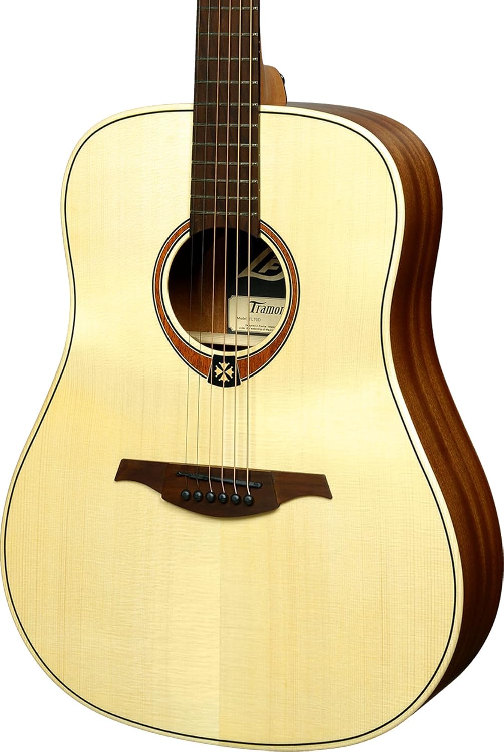 LAG GUITARS Tramontane 70 Dreadnought Left-Handed Natural