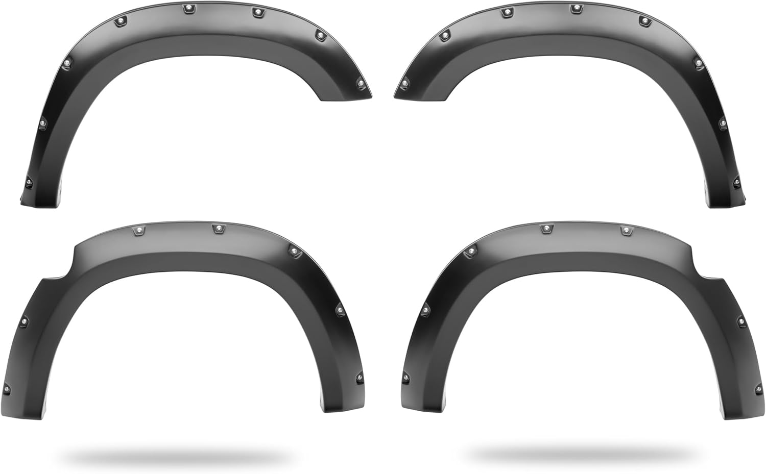 Husky Liners Fender Flares Pocket Style | Fits 2025 Ram 1500, 5.7' & 6.4' Bed (Excludes RHO & Tungsten Models) | Front & Rear, 4-pcs. Black | 2805943