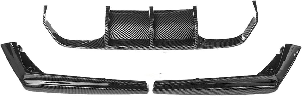 Car Rear Diffuser Bumper Corner Spoiler Splitter Rear Lip Protector Guard Compatible for BMW F80 M3 F82 F83 M4 2015-2020 Carbon Fiber Look(Carbon Fiber Style)