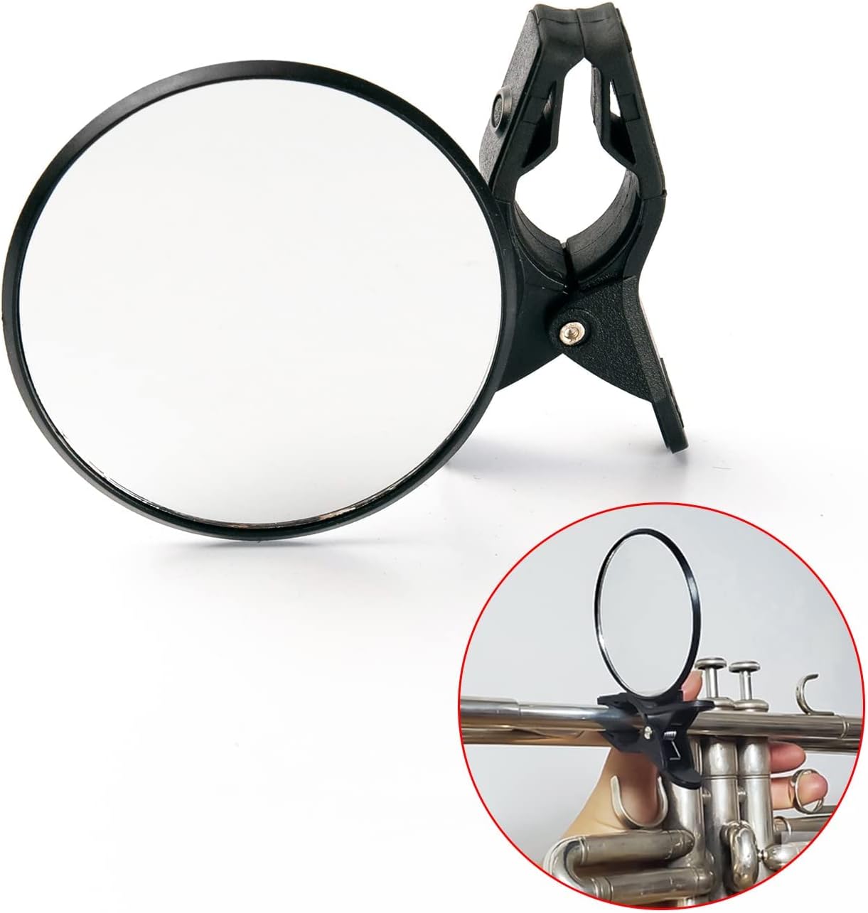 Professional Plastic Bb Trumpet Standard Trumpet Set for Student Beginner MirTra Small Embouchure Training Device Mirror For All Brass Instruments Adapted Trumpet,Trombone,French Horn,Euphonium,etc