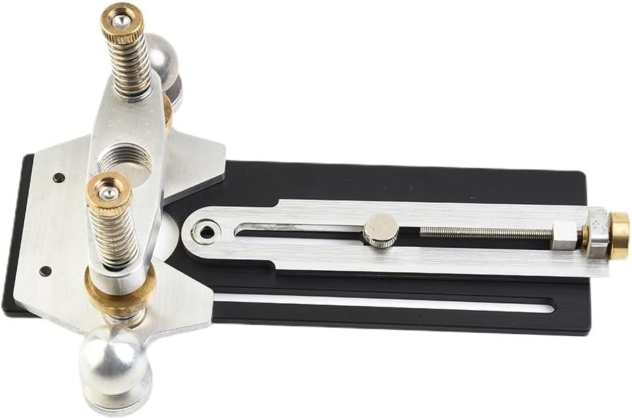 Rotary Tool Plunge Router Base With Router Edge Guide Soundhole And Rosette Routing Jig For Guitar Bass Fretted Instrument Work, DIY Milling Circular Hole Luthier Tool