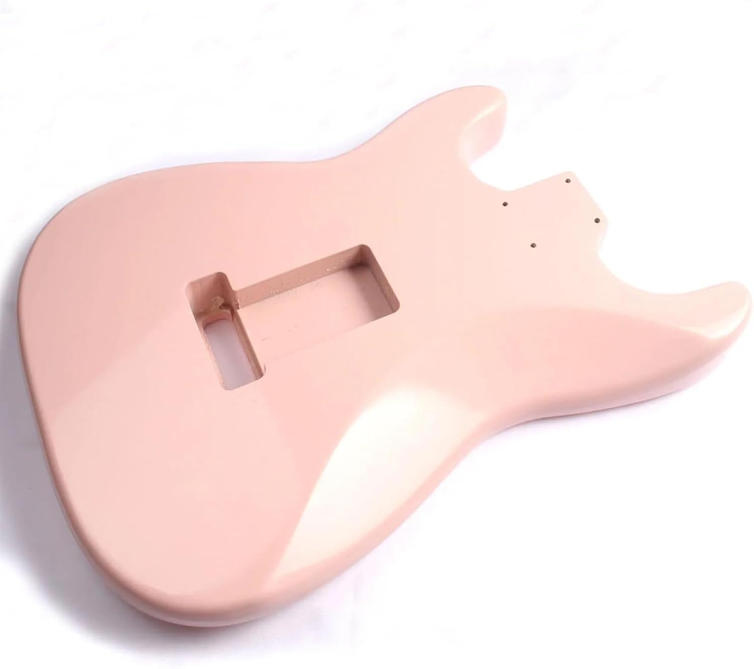 Guitar Body Guitar Replacement Parts African Mahogany Electric Guitar Body With SSSS Pickup Holes Pink Electric Guitar Body Unfinished