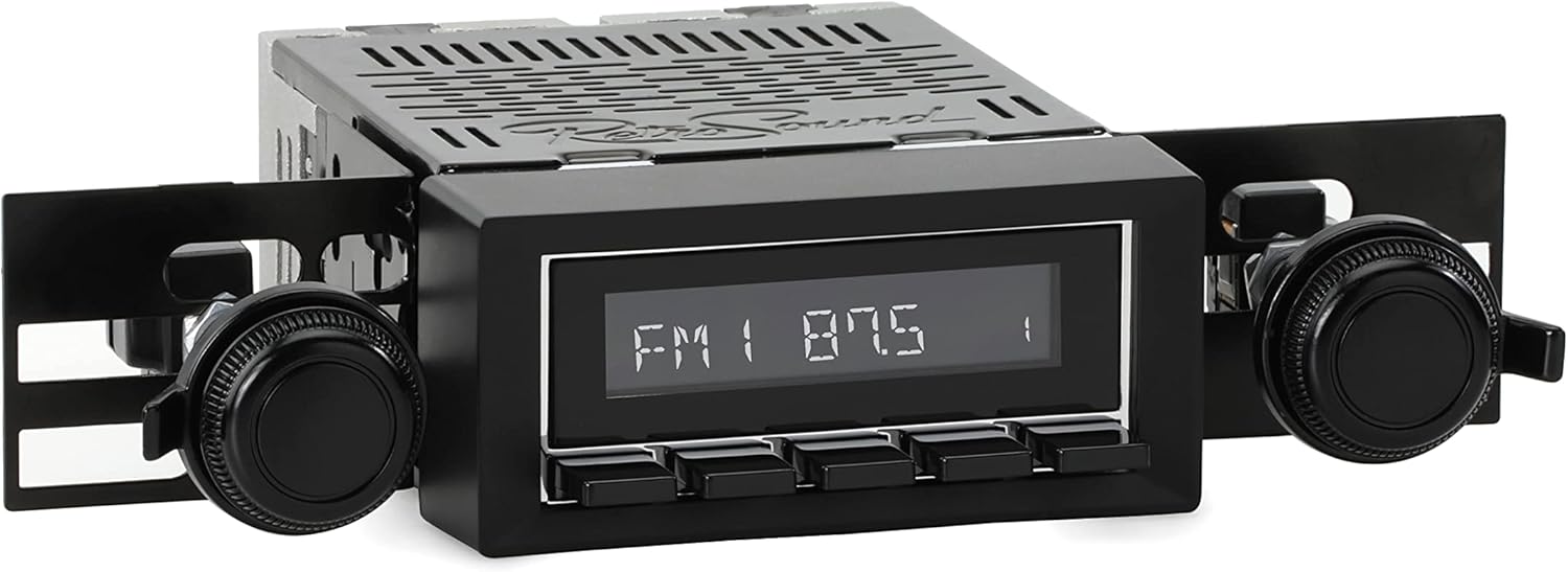 RetroRadio Compatible with 1977-83 Jeep CJ5 Features Include Bluetooth, HD, SiriusXM Ready, AM/FM LCB-M4-216-33-93J2