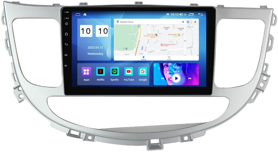 Android Car Stereo for Hyundai Rohens Genesis 2008-2013,9 inch IPS Touchscreen with Upgrade Wireless CarPlay & Android Auto,WiFi/GPS,Support SWC and Subwoofer,8-Core 8G+256G