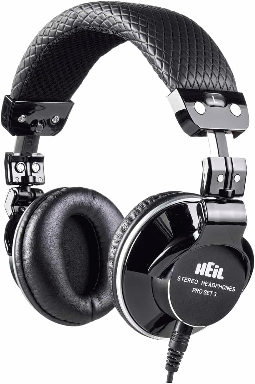Heil Sound Pro Set 3 Studio Headphones with Closed Back. High Impedance and Deep Bass Headphones Perfect for Studio Audio, Podcast Audio, Live Sound Audio, and Broadcast