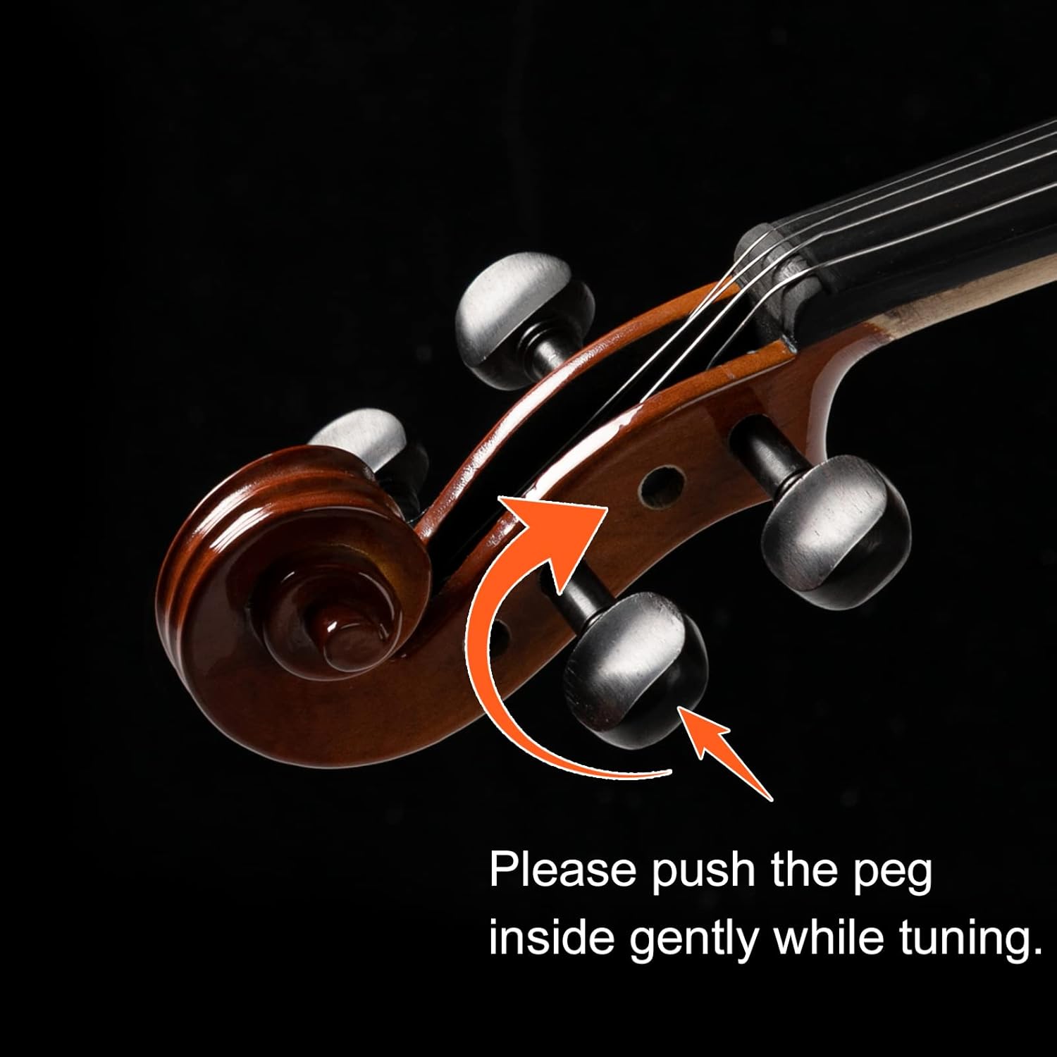 GLARRY Violin 4/4 Full Set for Kids - Solidwood Fiddle with Tuner Bow Case Shoulder Rest, Including Acoustic Violin Strings for Beginners Adults (Bright Brown)