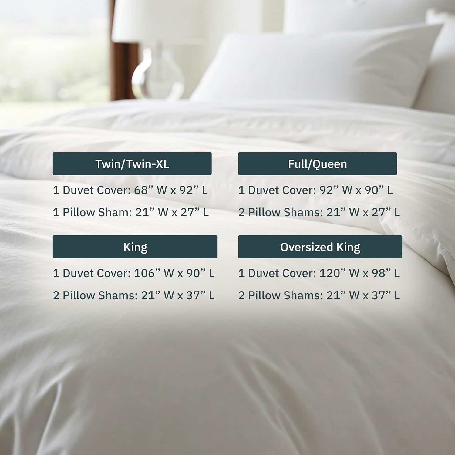 California Design Den 3 Pc White King Duvet Cover Set - Winner Good Housekeeping Best Bedding Awards 2025, 400 Thread Count Sateen, 100% Cotton Duvet Cover Set, Button Closure, Corner Ties - White