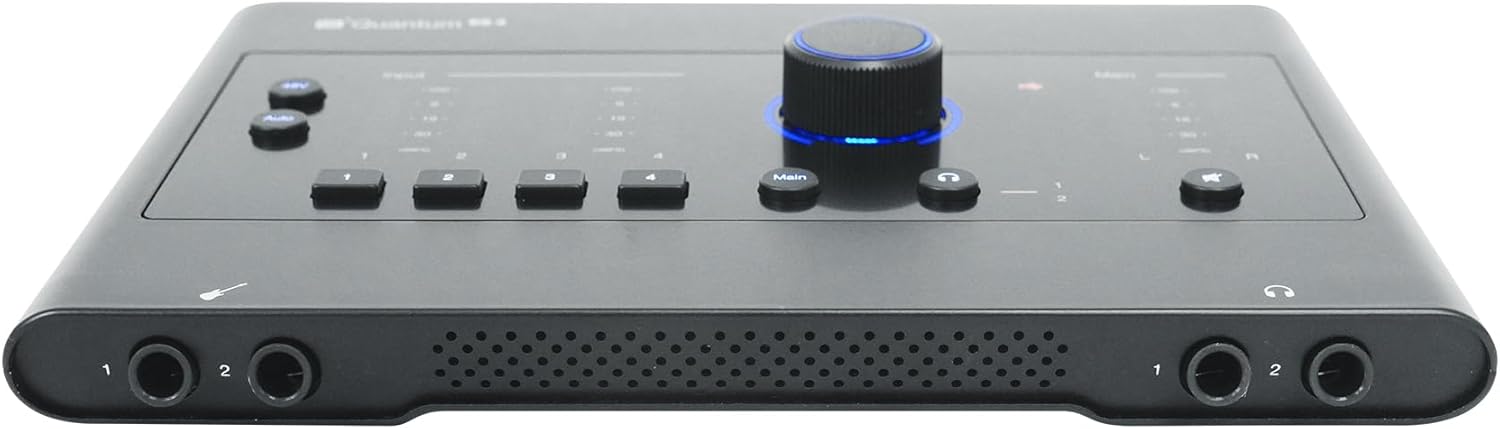 Audiosavings Bundle: (1) Presonus Quantum ES4 USB-C Audio Recording Interface Bundle with (1) Skylight Condenser Recording Microphone+Shockmount,(1) RPAK Backpack Bag (3 Items)