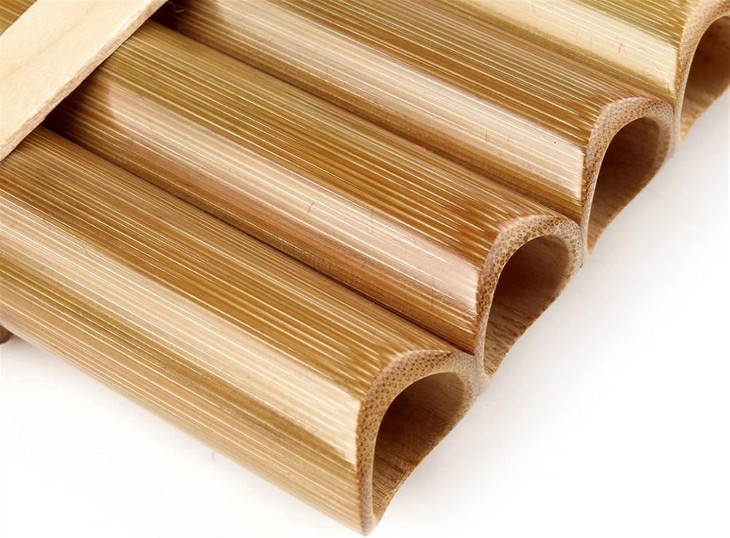 KESHUO 10 Pipes C Key Pan Flute Pan Pipes Woodwind Instrument Bamboo Pan Flute Panpipes (Color : Left-Hand)