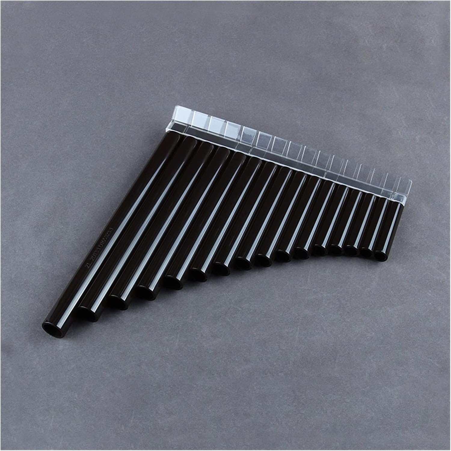 16 Pipes C Key Pan Flute Pan Pipes Woodwind Instrument Bamboo Pan Flute (Color : Black)