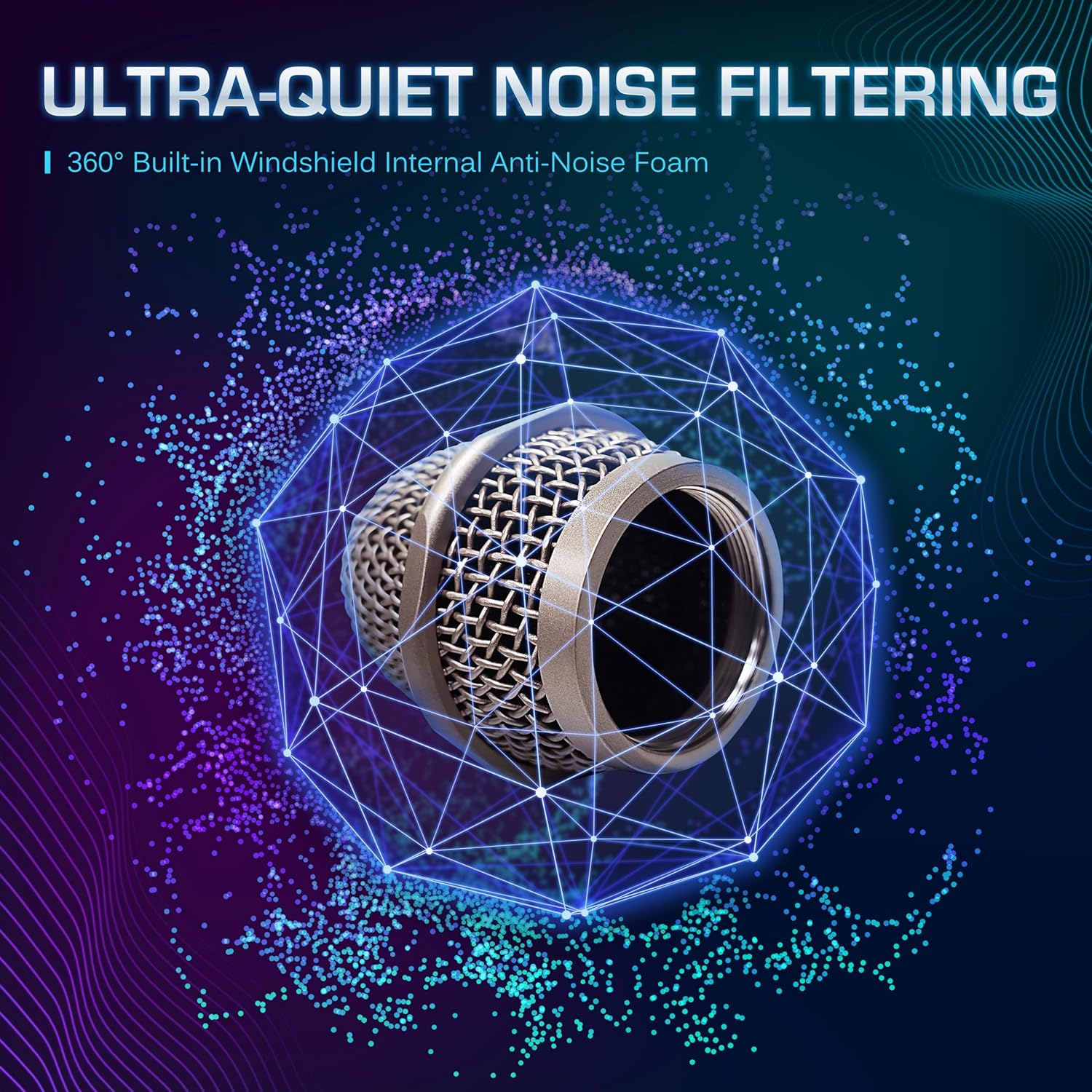 CAROL E dur-916S Golden XLR Wired Vocal Microphone for Singing – Dynamic Supercardioid Mic with Dual Shock Mount System for Karaoke, Stage & Public Speaking, Includes Mic, 14.8ft XLR Cable & Switch