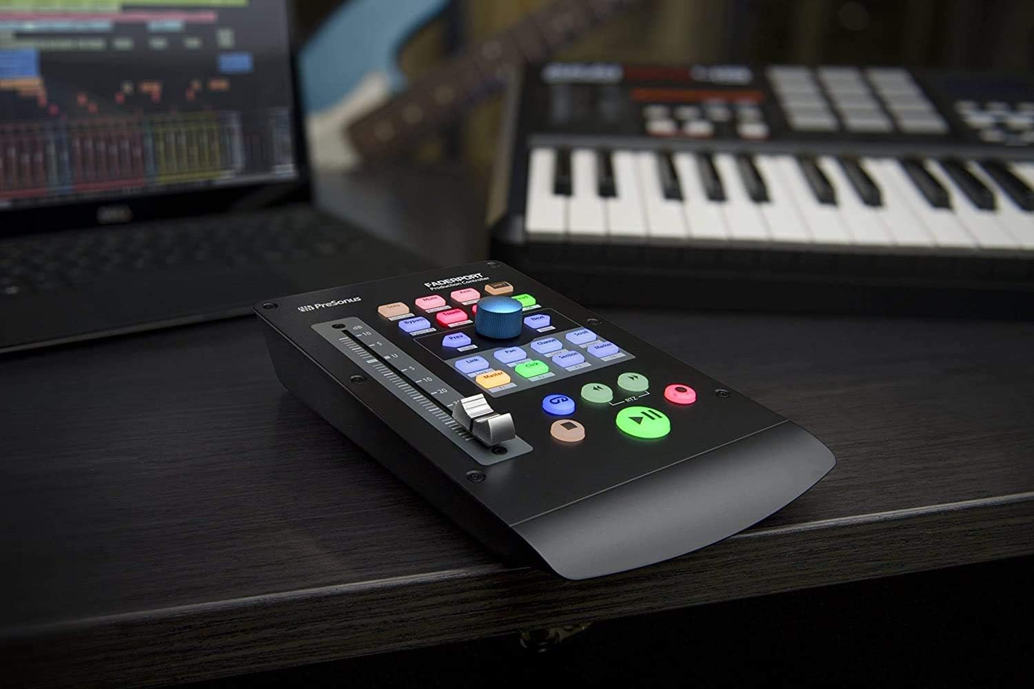 PreSonus FaderPort Single-Fader USB Control Surface with Studio One, DAW Studio Magic and Plug-in Suite Software Pack and LyxPro Headphones