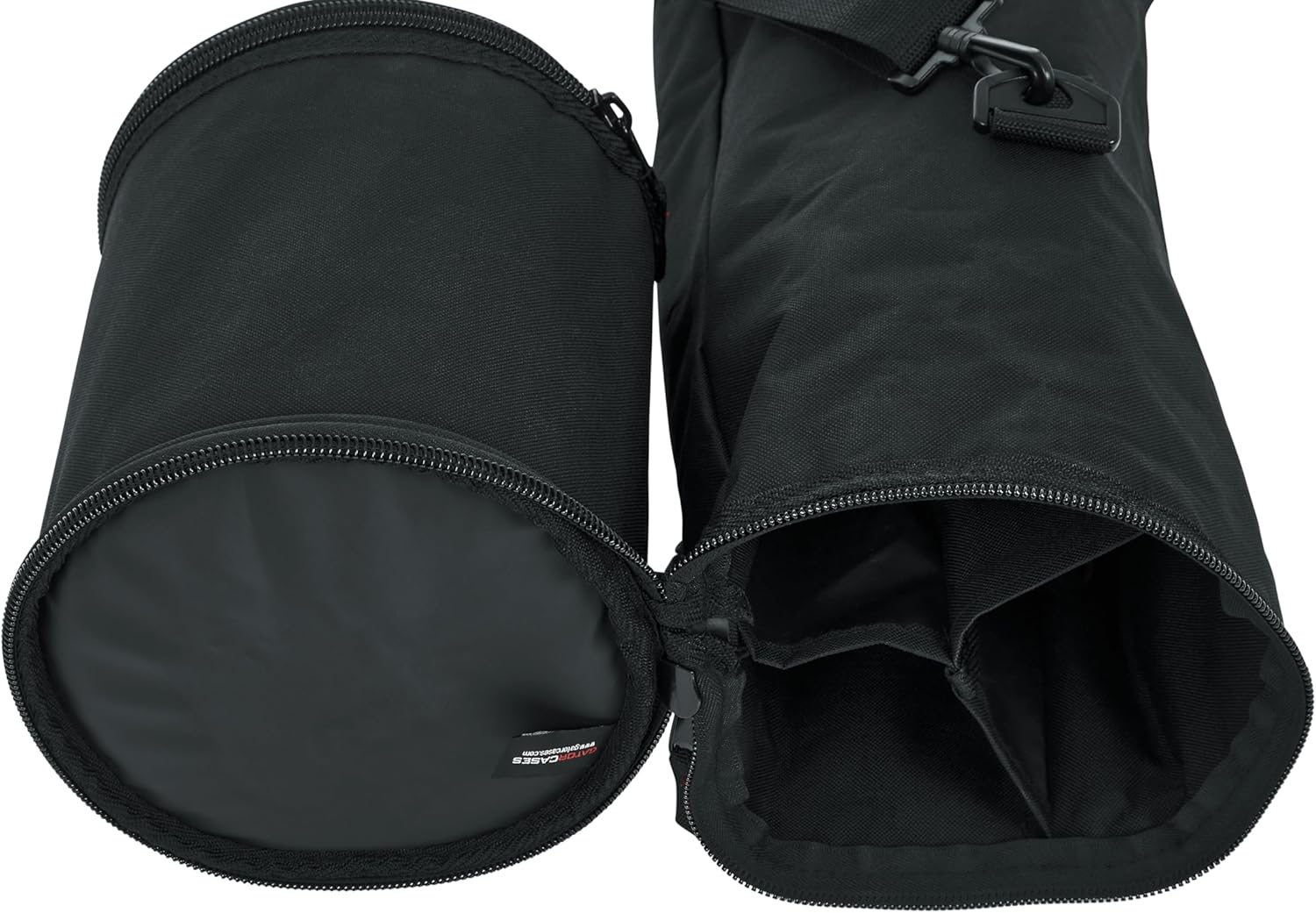 Gator Cases Lightweight Microphone Combo Carry Bag, Holds Five (5) Wired Mics and Three (3) Stands (GX-33)