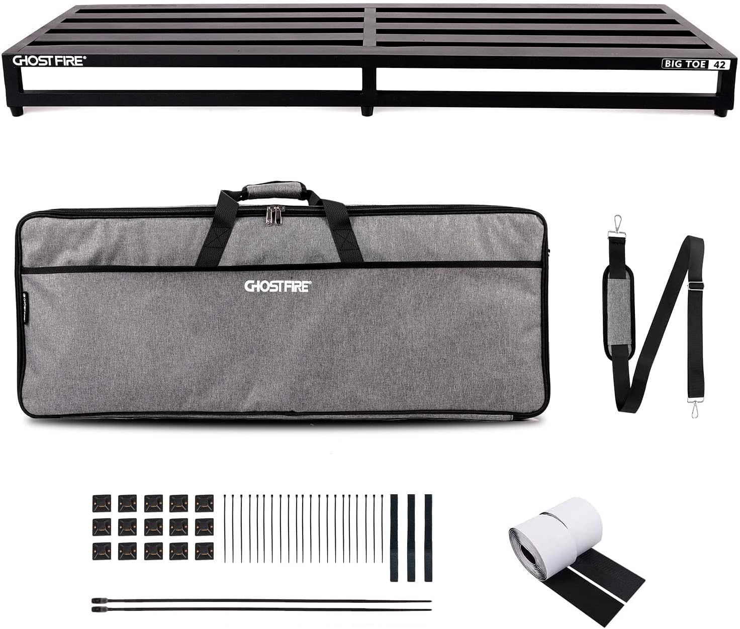 Ghost Fire Guitar Pedal Board Aluminum Alloy 8.15lb Effect Pedalboard 41.7