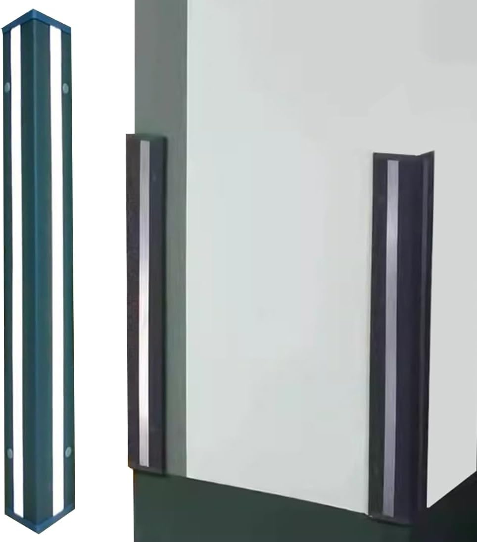 Garage Wall Guards for Car Front Bumper Garage Wall Protector Wall Corner Guards, PU Corner Protection Bar Car Door Bumpers for Garage Pole Reflective Garage Wall Guards Protector Wall Padding