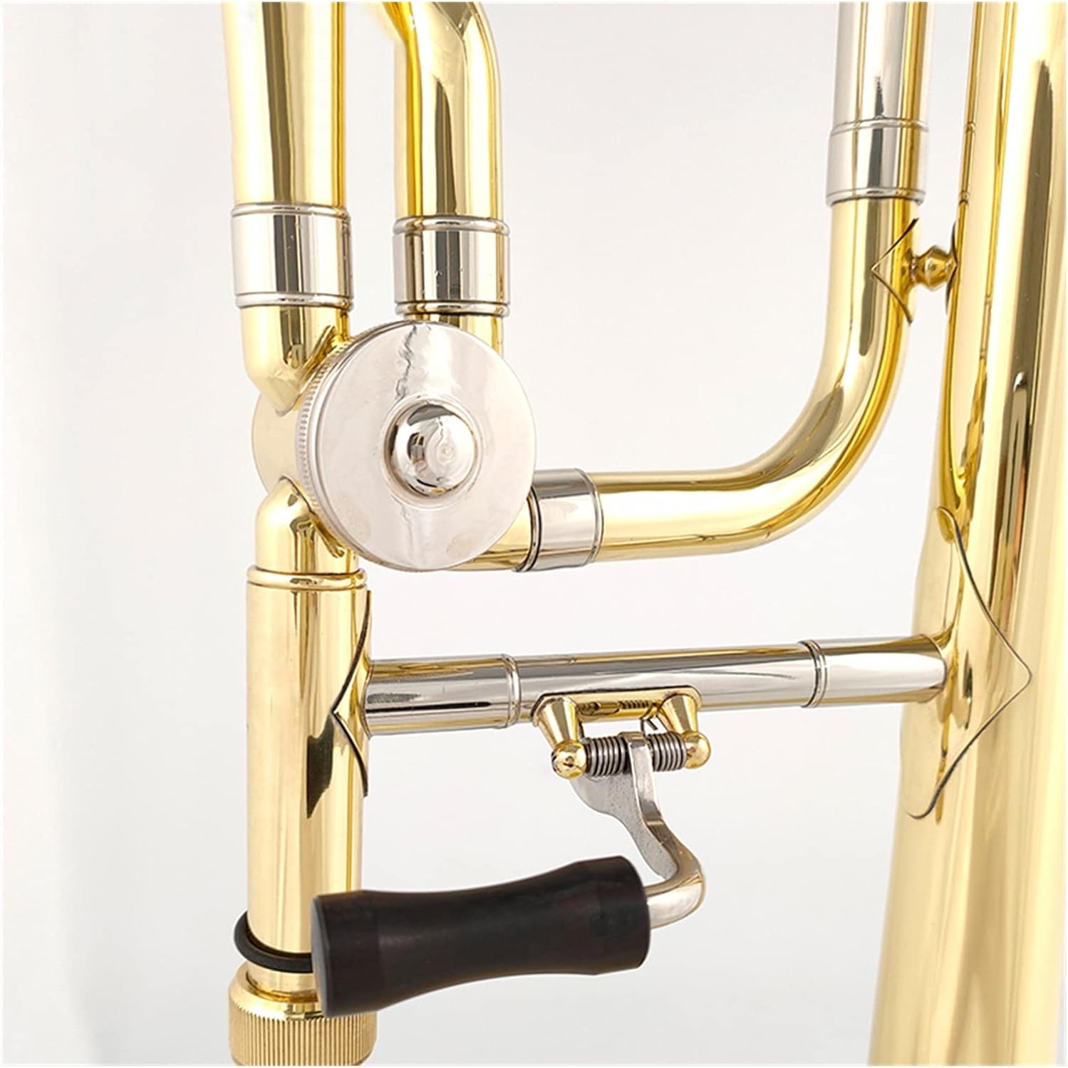 FLFL Student Trombone Tenor Trombone Bb/F Tone with Mouthpiece Carry Case Cleaning Cloth