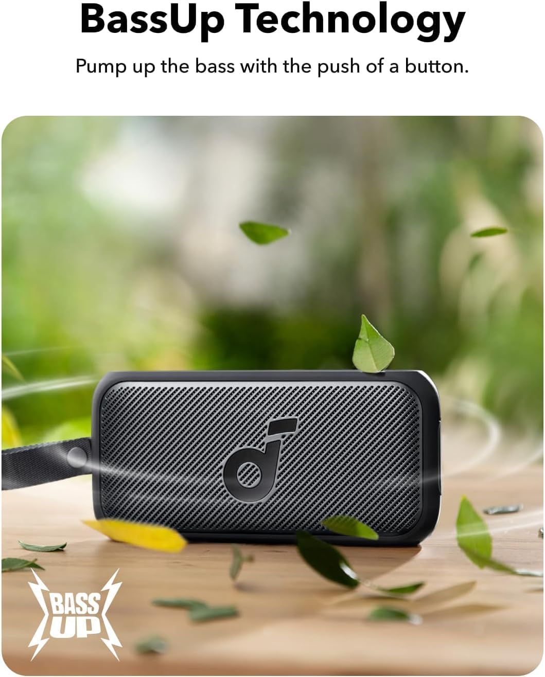 Soundcore Motion 300 by Anker, Bluetooth Speaker, Wireless Hi-Res Portable Speaker, IPX7 Waterproof, BassUp, Bluetooth 5.3, 30W Stereo Sound, 13H Playtime for Home, Shower, Outdoor, and Travel