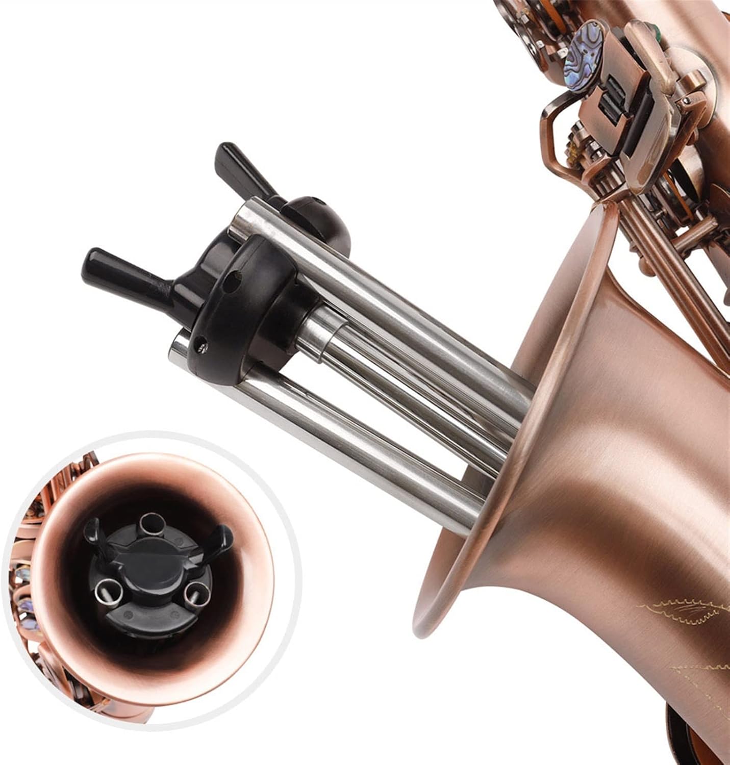 TSTS Saxophone Bb Key Woodwind Instrument with Case Brass Sax Full Kit