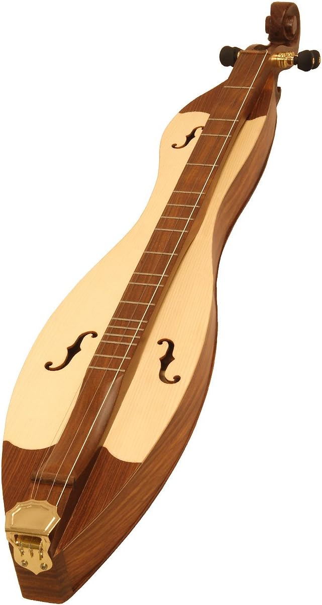 Roosebeck DMCRT4 4-String Cutaway Mountain Dulcimer, F-Hole Openings and Scrolled Pegbox
