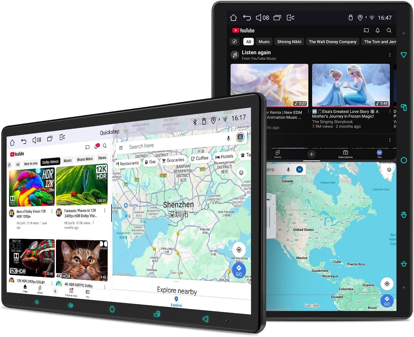 JOYING Car Stereo 11.6 Inch Single Din Touchscreen Radio with CarPlay & Android Auto, Manual Rotated Android 13 Head Unit with AM/FM Radio, Bluetooth 5.0, Mirror Link(JY-UTS11N8-MR)